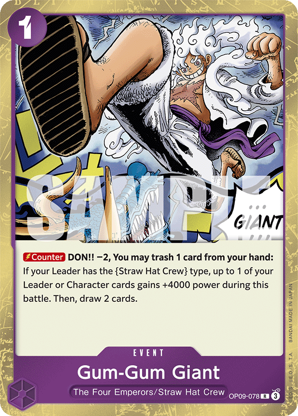 Gum-Gum Giant, Premium Booster -The Best- Vol. 2 · OP09-078