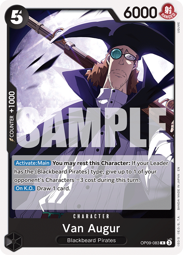 Van Augur, ST-27: Starter Deck 27 BLACK Marshall.D.Teach · OP09-083