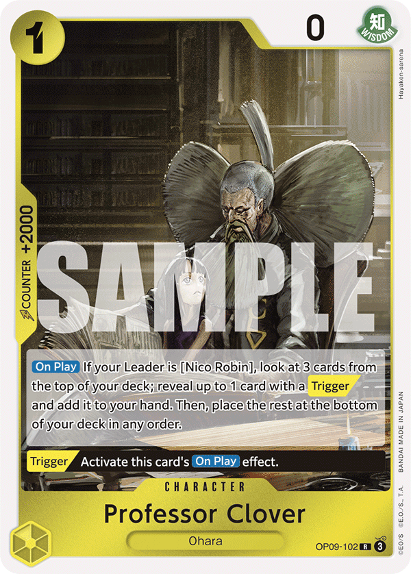 Professor Clover, Emperors in the New World · OP09-102