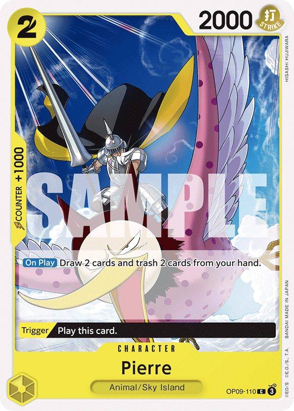 Pierre, Emperors in the New World: 2nd Anniversary Tournament Cards · OP09-110