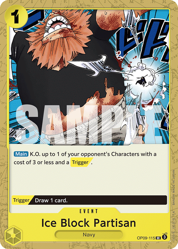 Ice Block Partisan, Emperors in the New World: 2nd Anniversary Tournament Cards · OP09-115