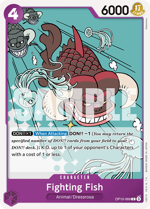 Fighting Fish, Royal Blood Release Event Cards · OP10-069