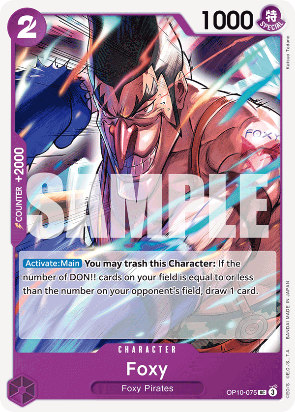 Foxy, Royal Blood Release Event Cards · OP10-075