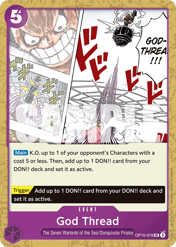 God Thread, Royal Blood Release Event Cards · OP10-079