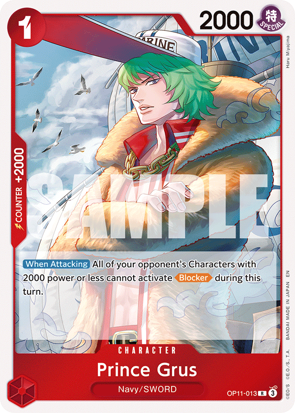 Prince Grus, A Fist of Divine Speed · OP11-013