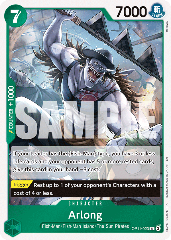 Arlong, A Fist of Divine Speed · OP11-023