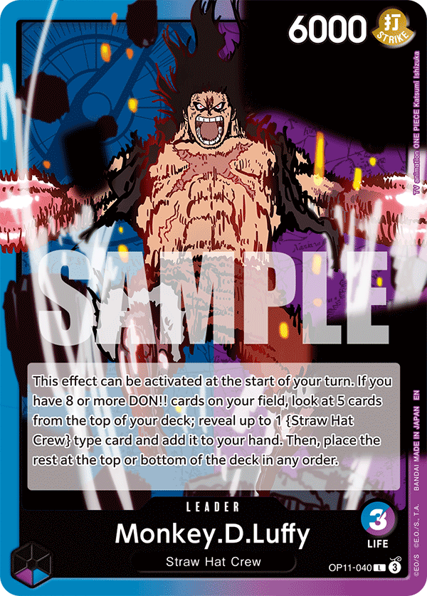 Monkey.D.Luffy, A Fist of Divine Speed · OP11-040