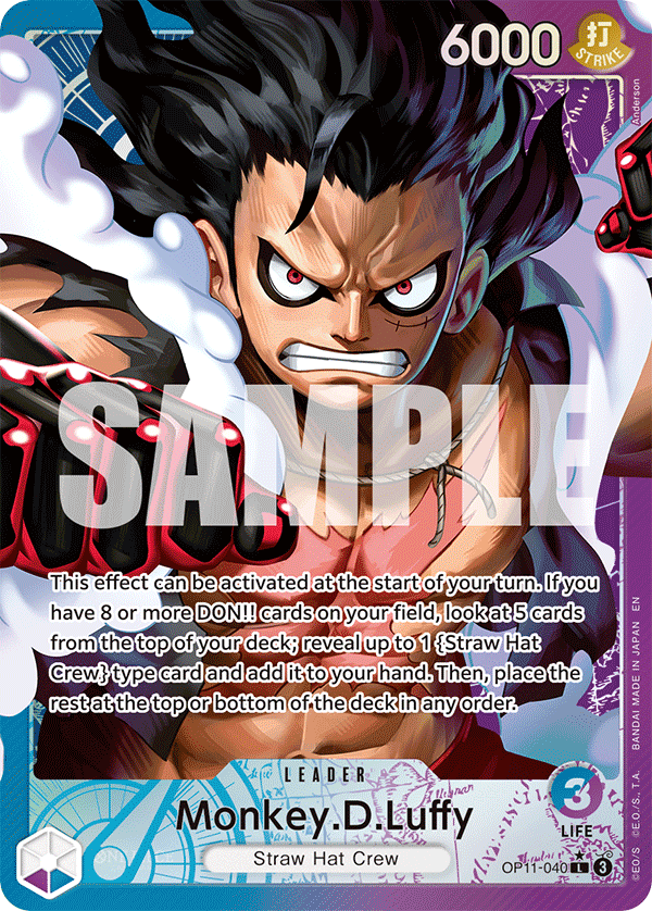 Monkey.D.Luffy, A Fist of Divine Speed · OP11-040