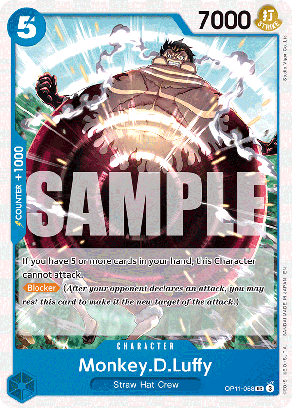 Monkey.D.Luffy, A Fist of Divine Speed Release Event Cards · OP11-058