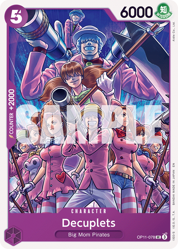 Decuplets, A Fist of Divine Speed Release Event Cards · OP11-078