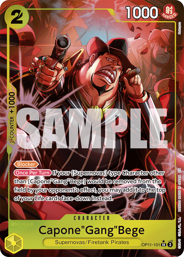 Capone"Gang"Bege, A Fist of Divine Speed · OP11-101