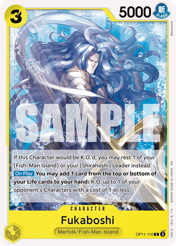 Fukaboshi, A Fist of Divine Speed Release Event Cards · OP11-110