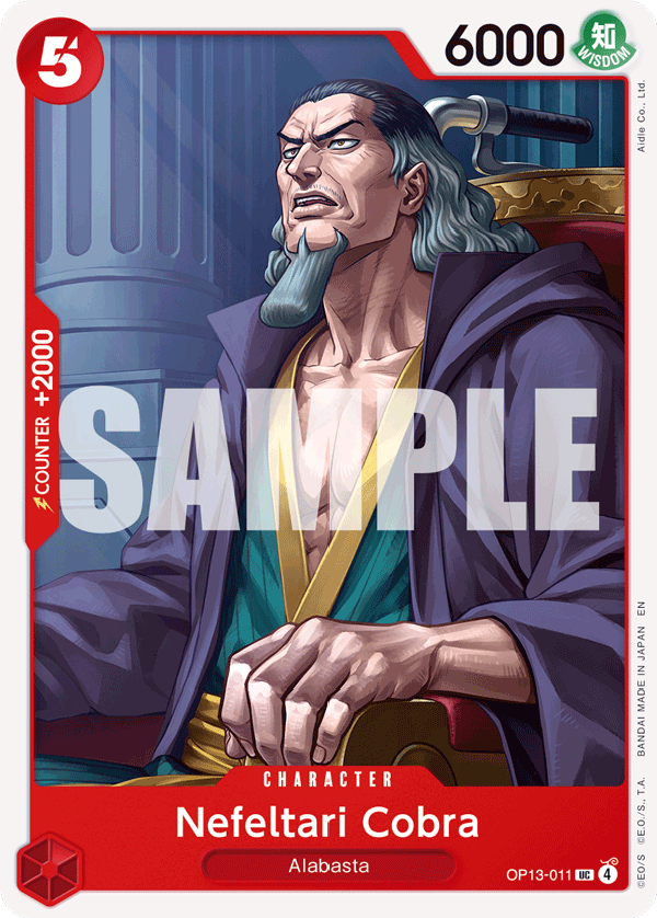 Nefeltari Cobra, Carrying On His Will · OP13-011