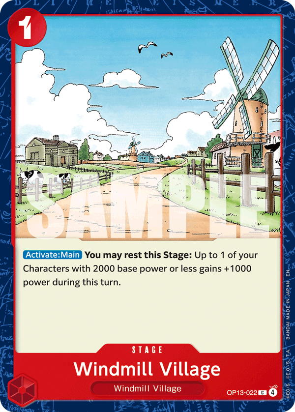 Windmill Village, Carrying On His Will: 3rd Anniversary Tournament Cards · OP13-022