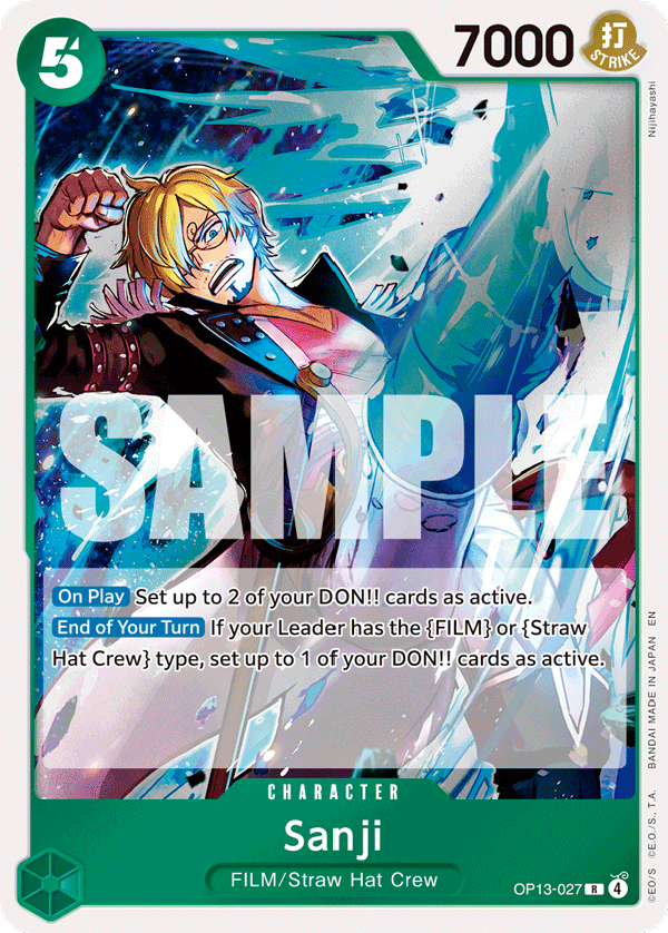 Sanji, Carrying On His Will · OP13-027