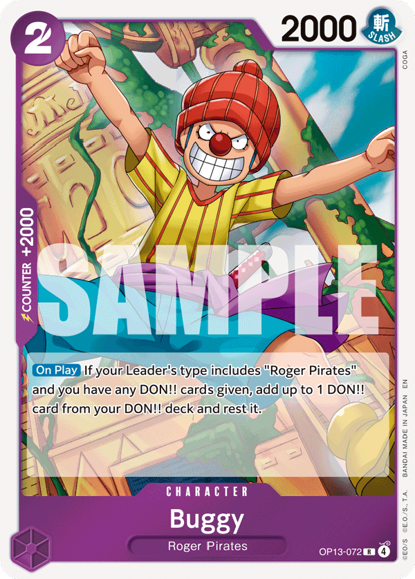 Buggy, Carrying On His Will · OP13-072
