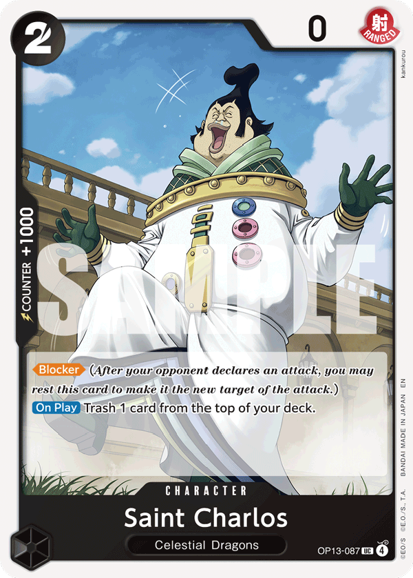 Saint Charlos, One Piece Promotion Cards · OP13-087