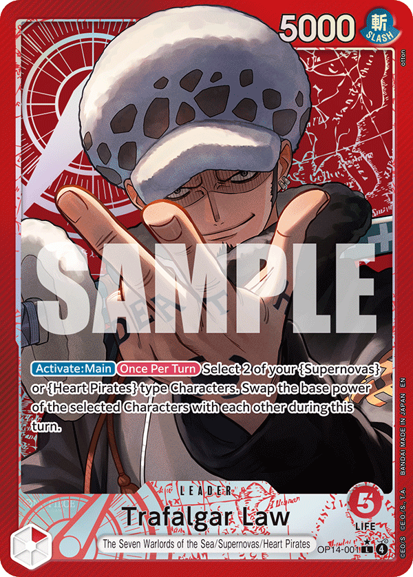 Trafalgar Law, The Azure Sea's Seven · OP14-001