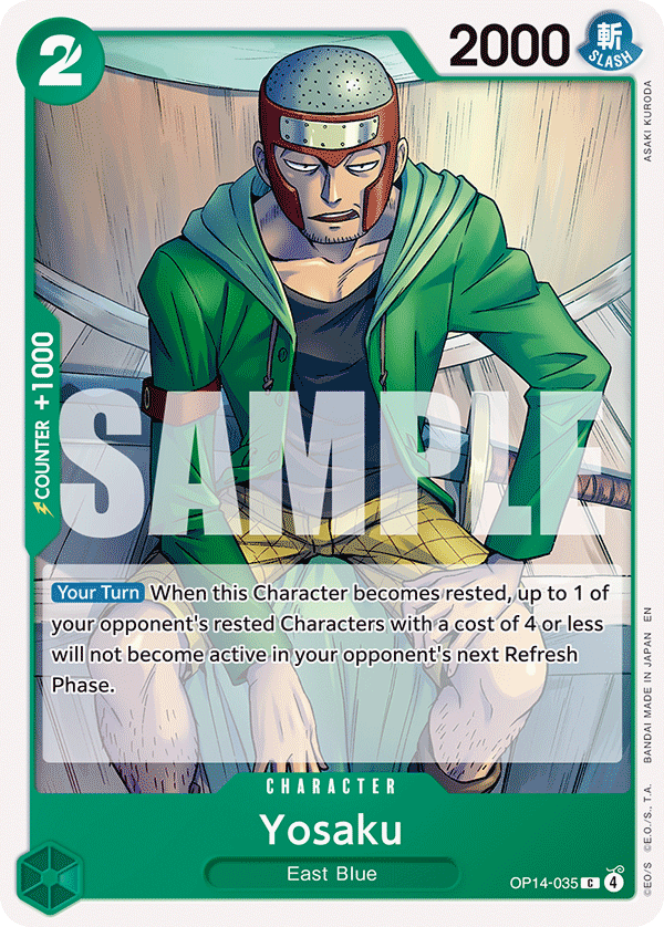 Yosaku, The Azure Sea's Seven Release Event Cards · OP14-035