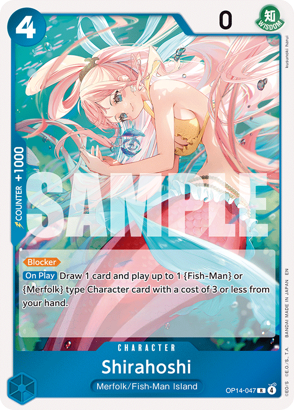 Shirahoshi, The Azure Sea's Seven · OP14-047