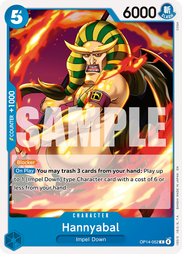 Hannyabal, The Azure Sea's Seven Release Event Cards · OP14-052