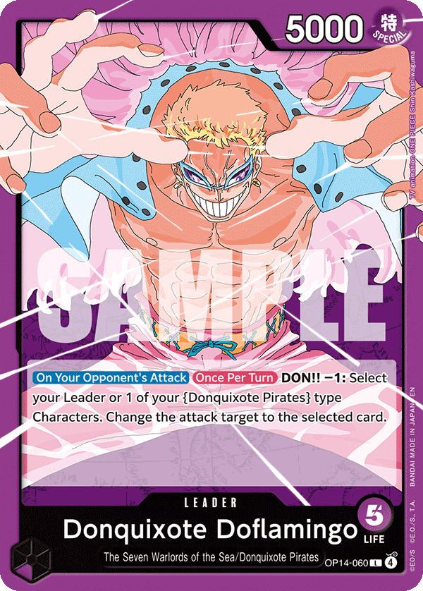 Donquixote Doflamingo, The Azure Sea's Seven · OP14-060