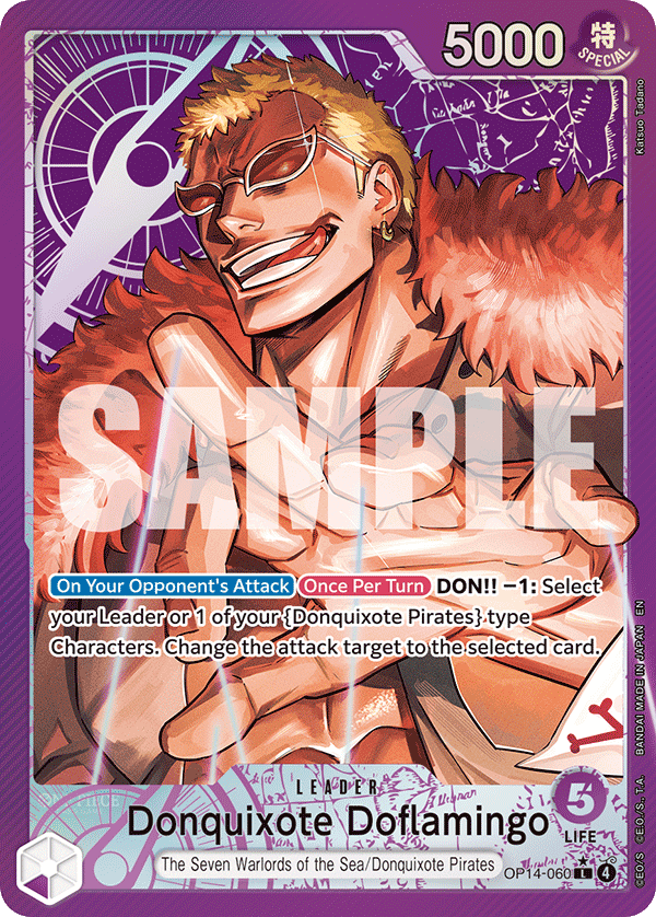 Donquixote Doflamingo, The Azure Sea's Seven · OP14-060