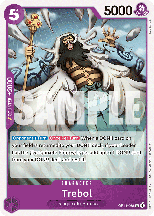Trebol, The Azure Sea's Seven Release Event Cards · OP14-068
