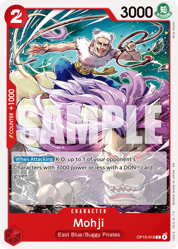 Mohji, Adventure on Kami's Island Release Event Cards · OP15-018