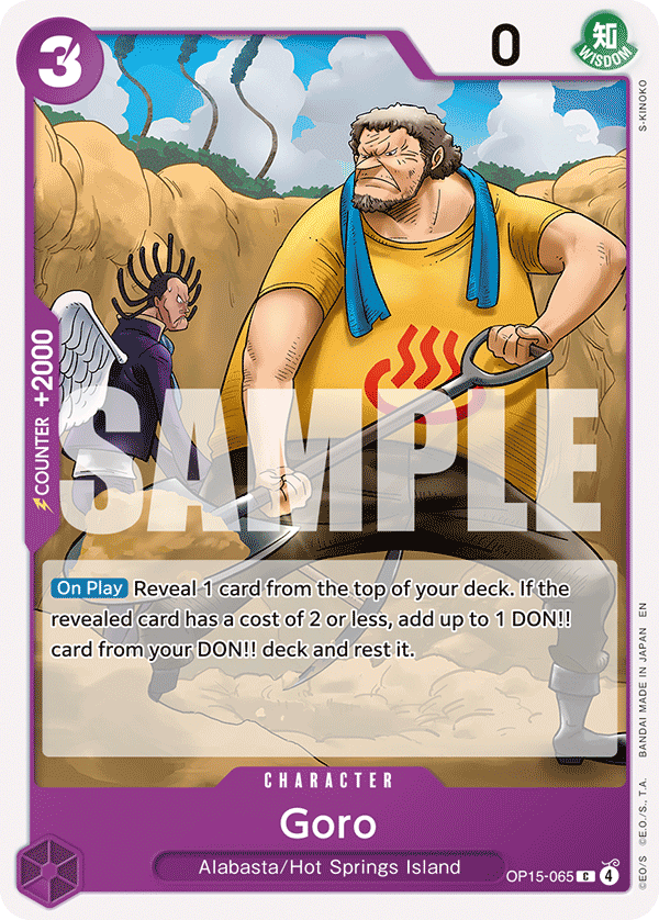 Goro, Adventure on Kami's Island Release Event Cards · OP15-065