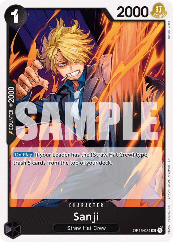 Sanji, Adventure on Kami's Island Release Event Cards · OP15-081