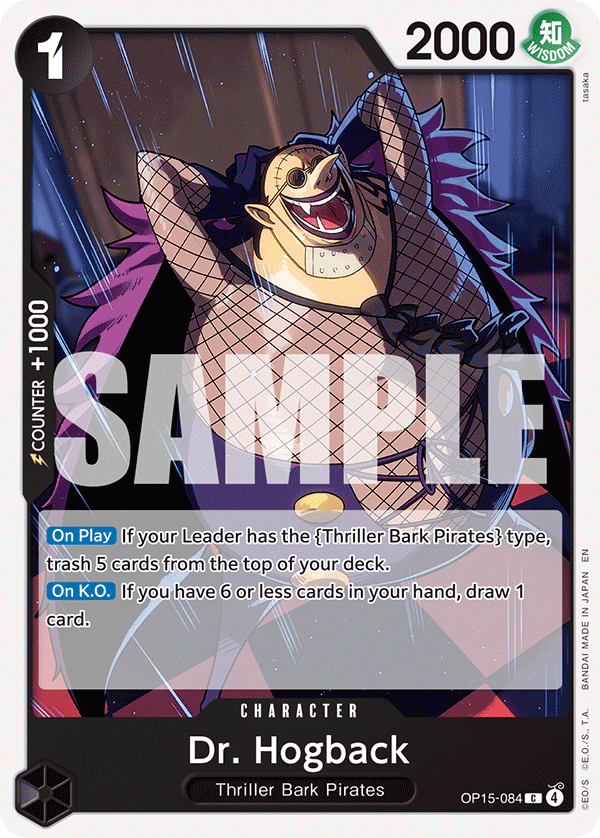 Dr. Hogback, Adventure on Kami's Island Release Event Cards · OP15-084