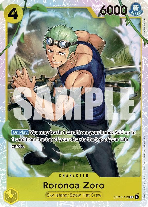 Roronoa Zoro, Set Sail Deck Set · OP15-113