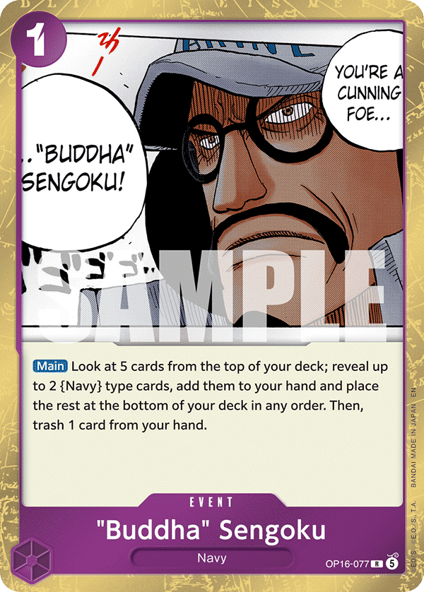 "Buddha" Sengoku, The Time of Battle · OP16-077