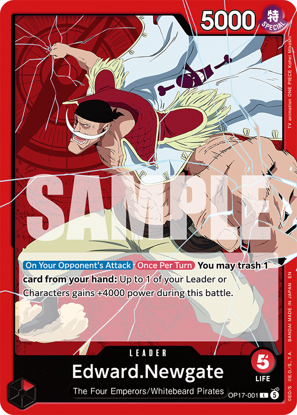 Edward.Newgate, The World's Strongest Warriors · OP17-001