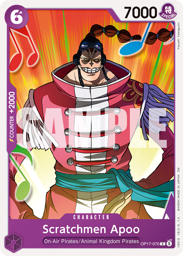 Scratchmen Apoo, The World's Strongest Warriors · OP17-070