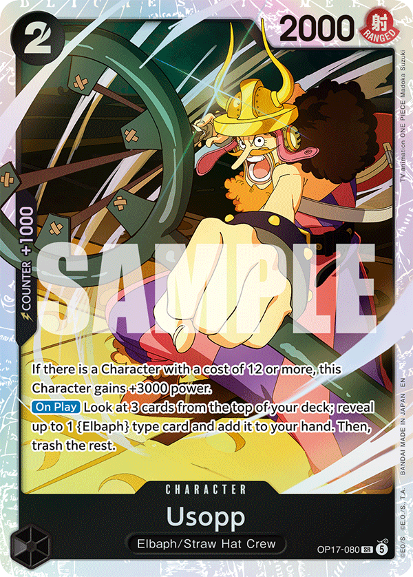 Usopp, The World's Strongest Warriors · OP17-080