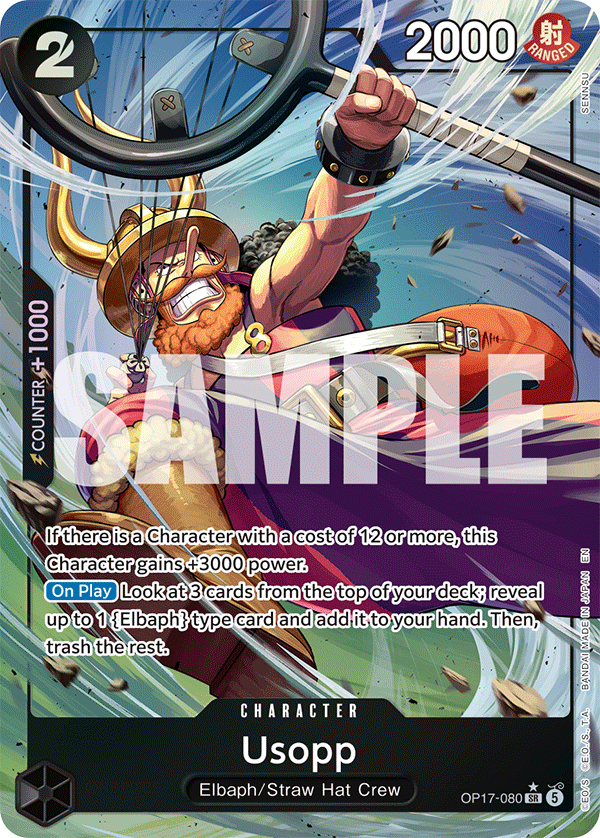 Usopp, The World's Strongest Warriors · OP17-080