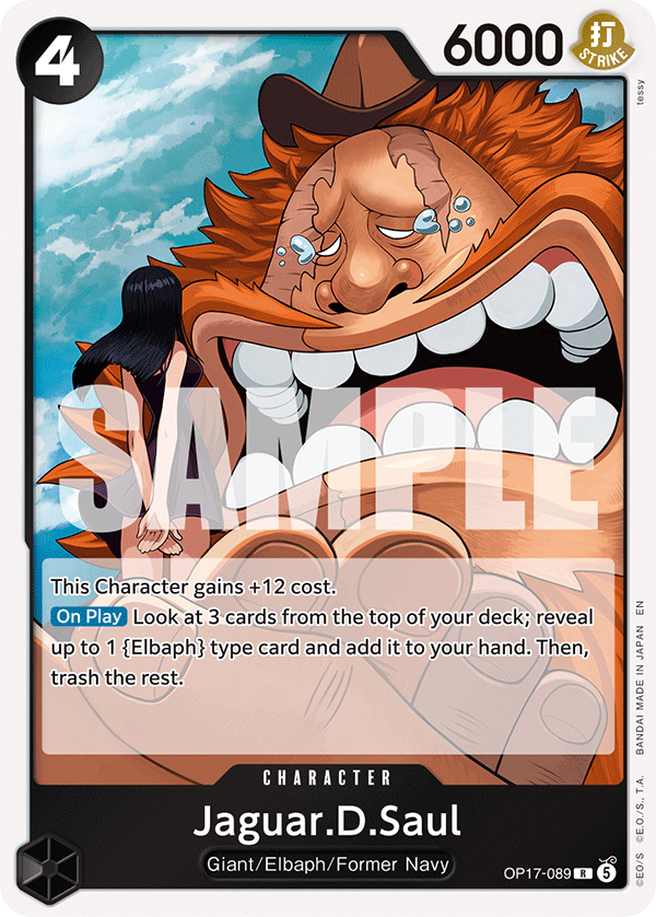 Jaguar.D.Saul, The World's Strongest Warriors · OP17-089