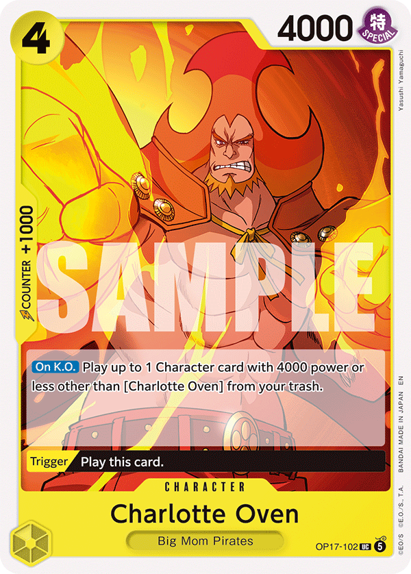 Charlotte Oven, The World's Strongest Warriors Release Event Cards · OP17-102