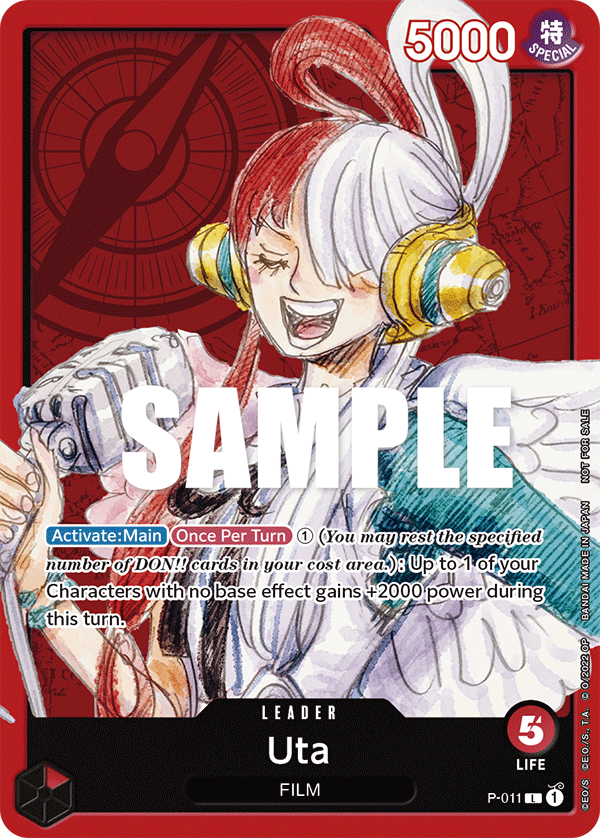 Uta, One Piece Promotion Cards · P-011