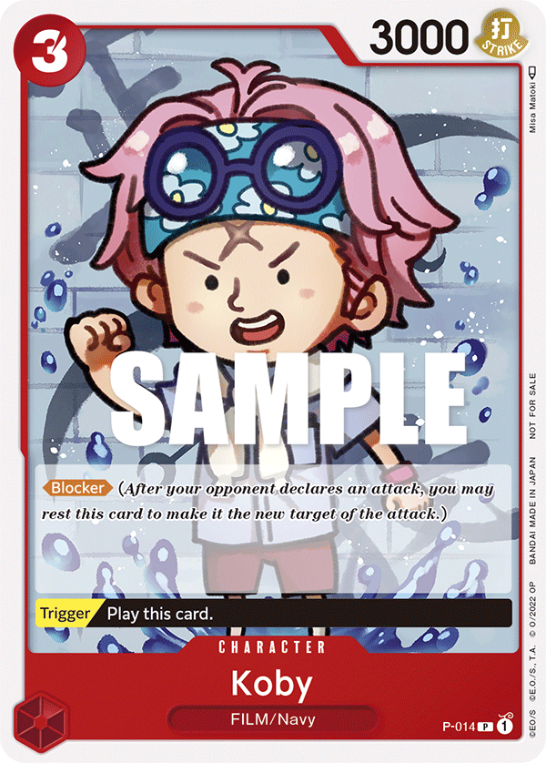 Koby, One Piece Promotion Cards · P-014
