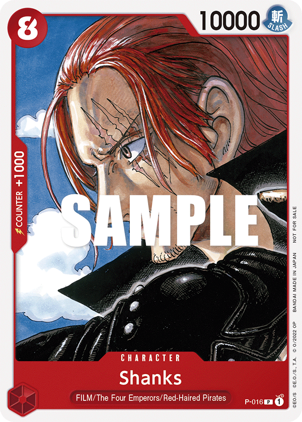 Shanks, One Piece Promotion Cards · P-016