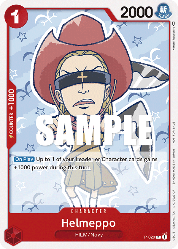 Helmeppo, One Piece Promotion Cards · P-020