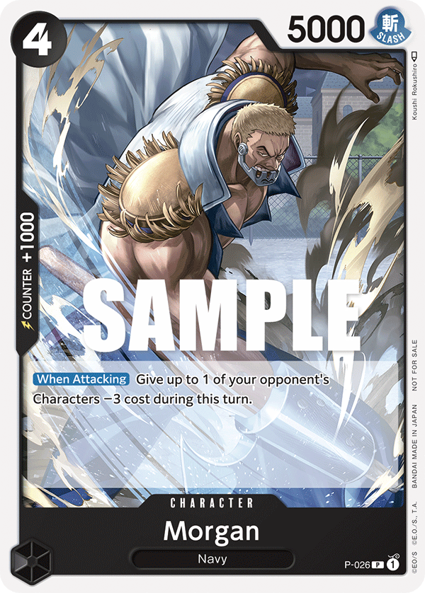 Morgan, One Piece Promotion Cards · P-026