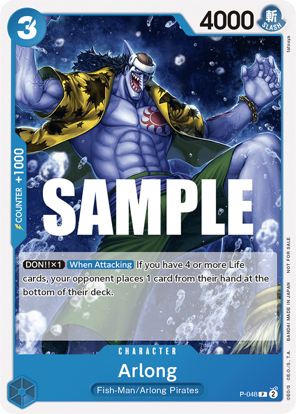 Arlong, One Piece Promotion Cards · P-048