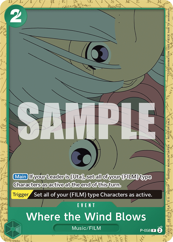 Where the Wind Blows, One Piece Promotion Cards · P-058