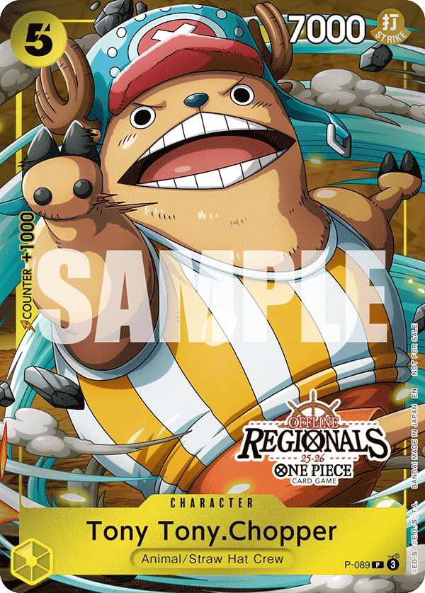 Tony Tony.Chopper, One Piece Promotion Cards · P-089
