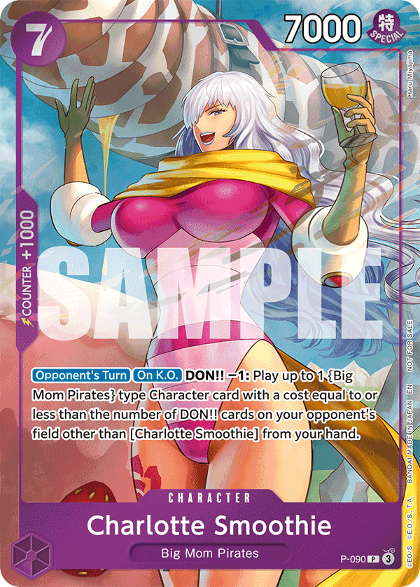 Charlotte Smoothie, One Piece Promotion Cards · P-090