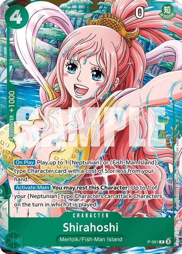 Shirahoshi, One Piece Promotion Cards · P-091